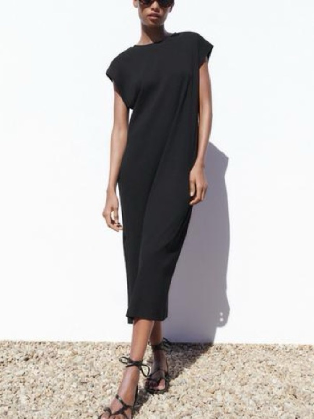Zara Ribbed Midi Dress